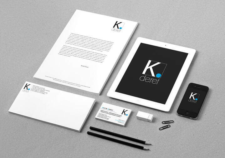 Charte graphique et branding pour K. Deret (projet freelance, 2018)